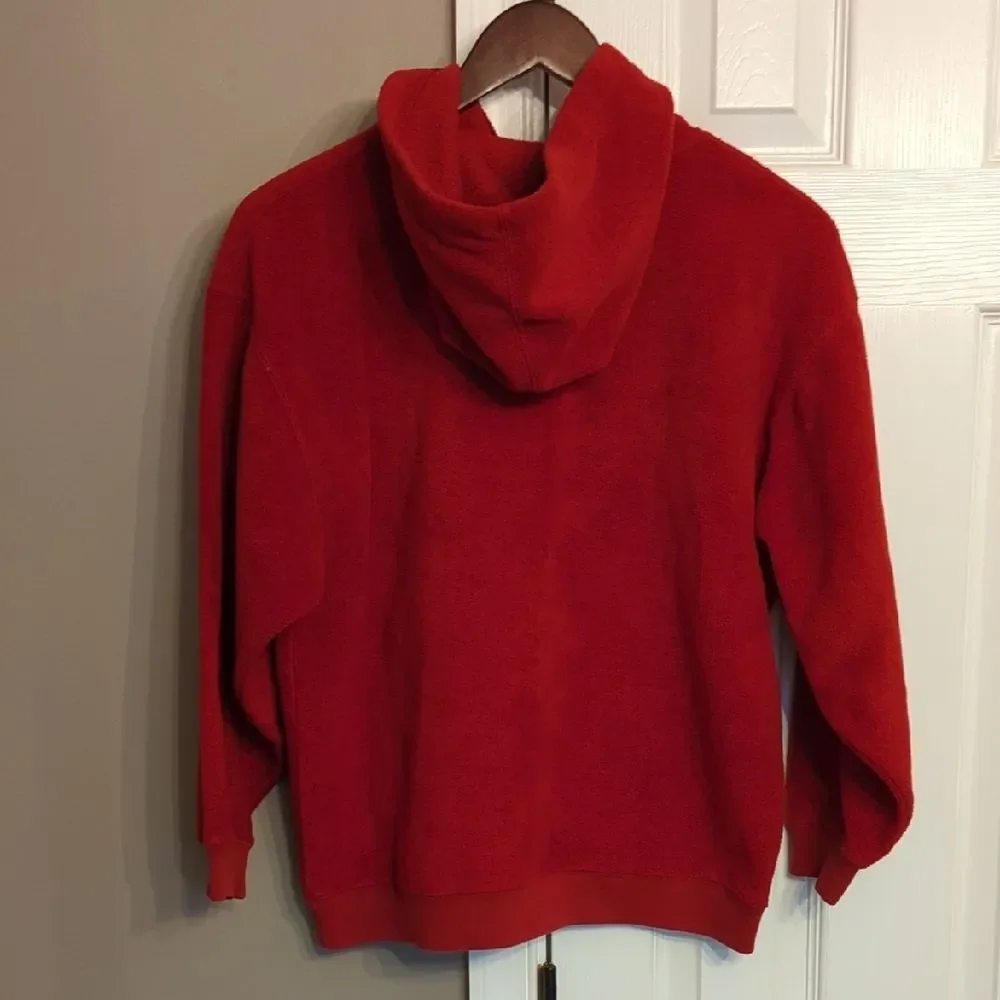 Y2K GAP Red Retro Fleece Hoodie